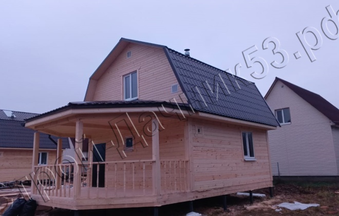 4 Брусовая баня Б-45, 9х6м, 78,9 М², Московская область, Чеховский район, деревня Перхурово (2)